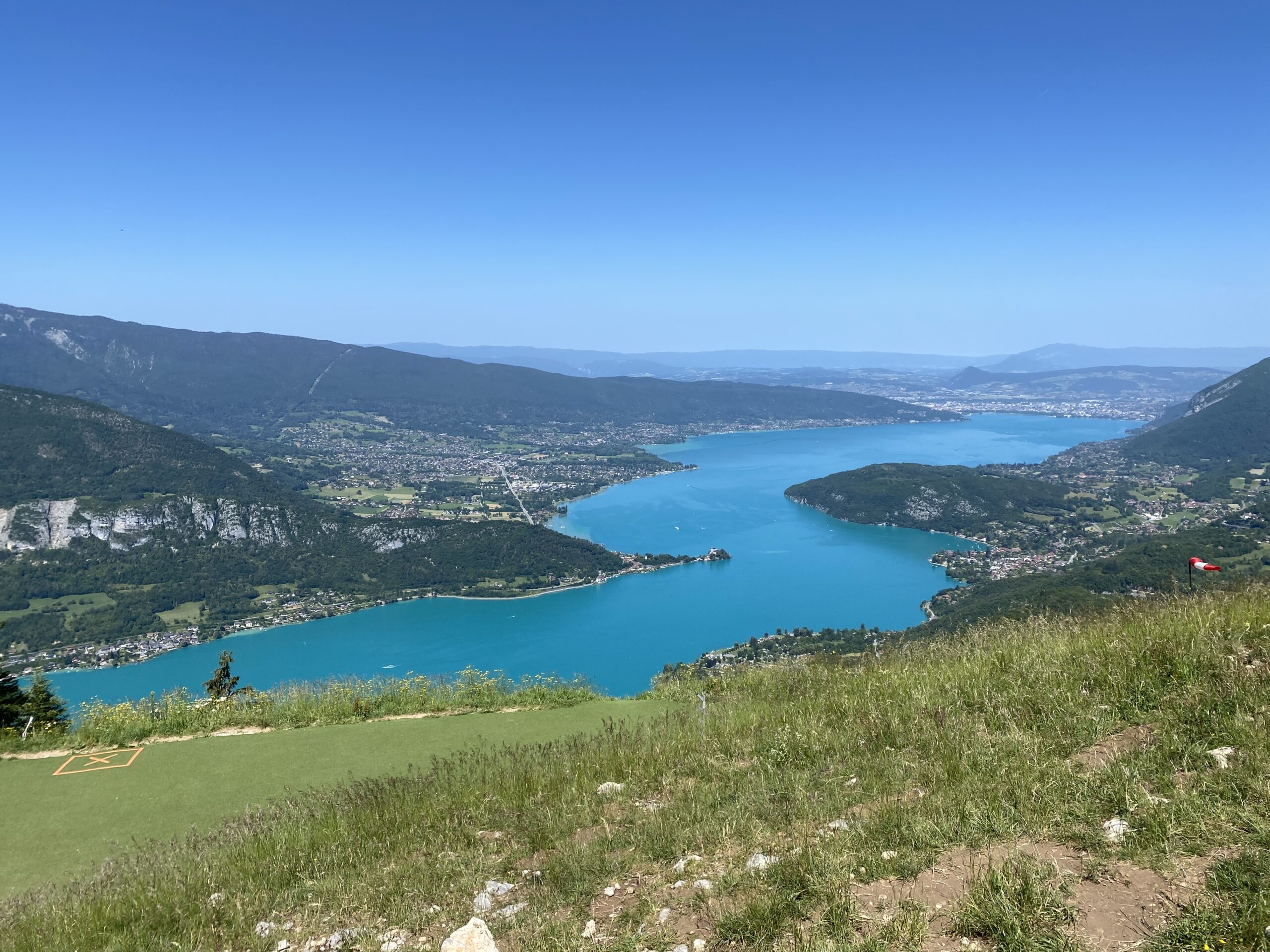 Lac d'Annecy- Aire de décollage de la Forclaz